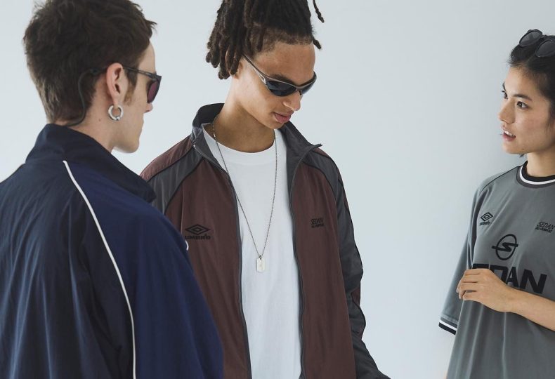 Collaboration between Korean streetwear brand Sedan All Purpose and Umbro.
